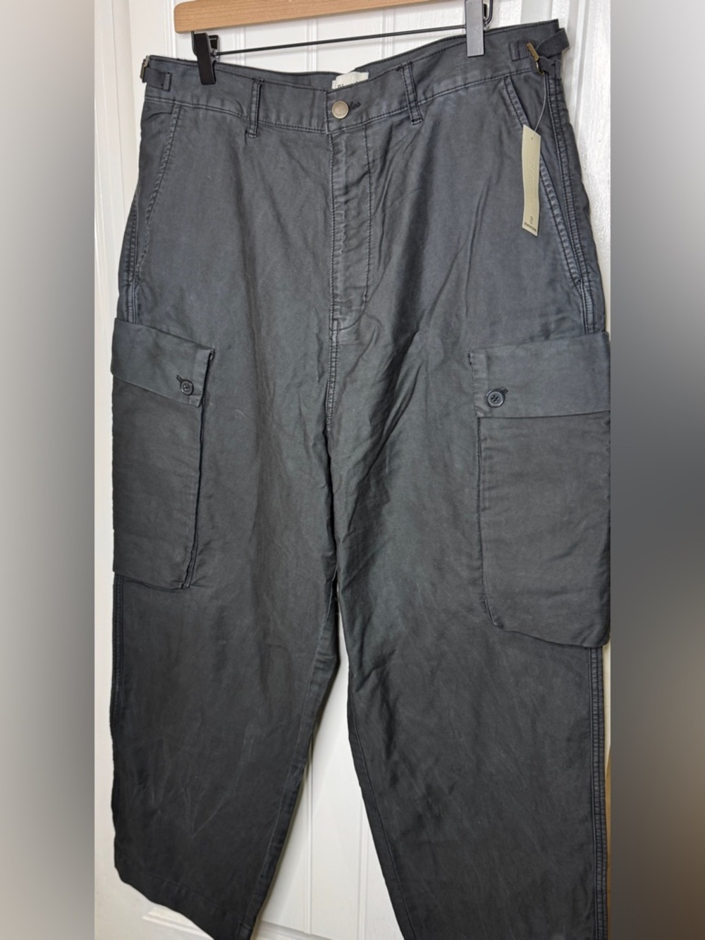 Elwood Core Cargo Pants Mens 34 NWT Gray Utility Military Relaxed Fit Cotton
